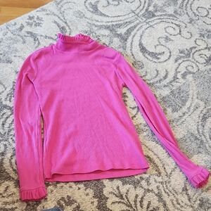 J. Crew Pink Cowl Neck Sweater